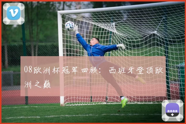 08欧洲杯冠军回顾:西班牙登顶欧洲之巅